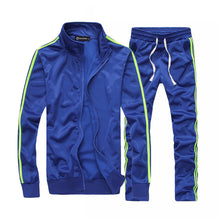 Load image into Gallery viewer, Brand Men Sportswear Sets Running Sports Fitness Tracksuit Male Two Pieces Sweatshirt+Sweatpant Gym Clothing Trainingspak Mannen