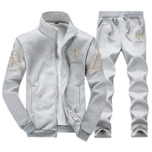 Load image into Gallery viewer, Brand Men Sportswear Sets Running Sports Fitness Tracksuit Male Two Pieces Sweatshirt+Sweatpant Gym Clothing Trainingspak Mannen